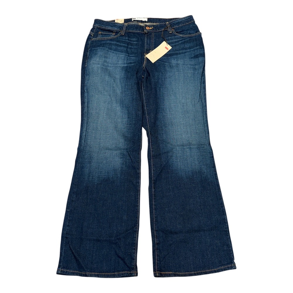 Levis 580 Waist Defined Curvy Waist Bootcut Jeans Blue 16W M New